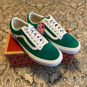 NWT Vans Old Skool Pro Custom Ultra Marine Green Mens Sz 7.5